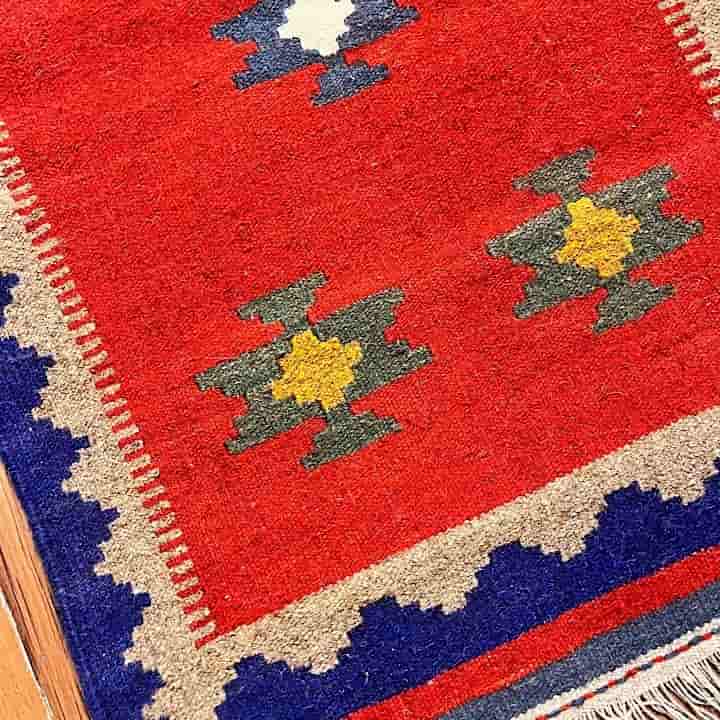 تصویر 2 از خرید گلیم دستباف پشمی دو رو + قیمت فروش استثنایی